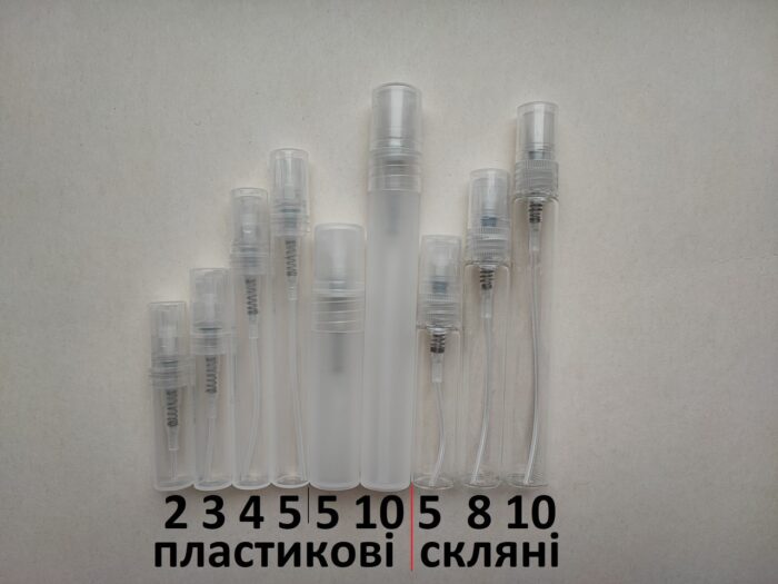 10 мл Олівець скляний прозорий атомайзер з пластиковим прозорим розпилювачем спреєм - Зображення 6