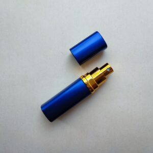 15 мл синій металевий флакон з розпилювачем, спреєм, мініфлакон, атомайзер, спрей, пляшечка