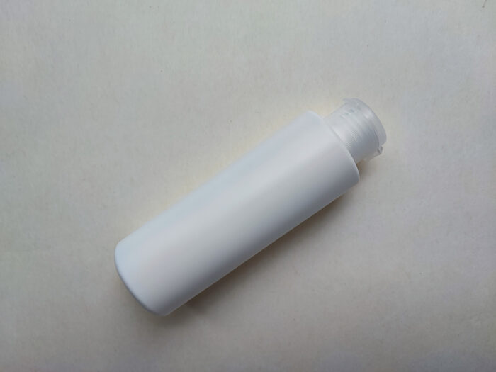 150 мл/24мм HDPE Циліндр білий флакон з кришкою прозорою фліп-топ 24/410 - Зображення 2