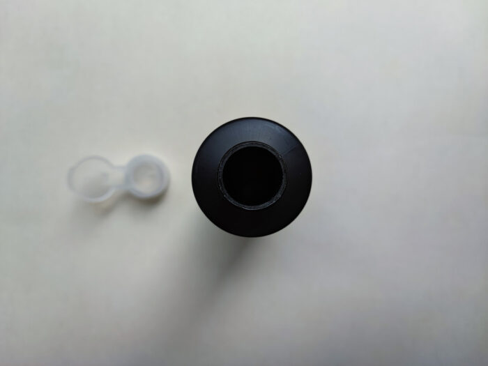 150 мл/24мм Поліетилен HDPE чорний ЦИЛІНДР флакон з кришкою прозорою фліп-топ 24 мм - Зображення 5