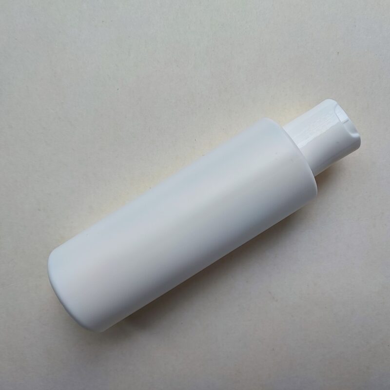 150 мл/24мм HDPE Циліндр білий флакон з кришкою білою диск-топ 24/410