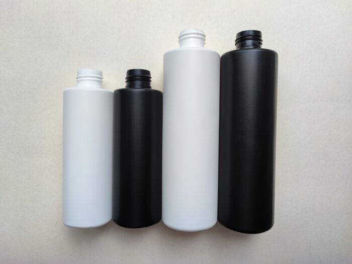 150 мл/24 мм Циліндр білий HDPE флакон з чорним мінітригером 24/410 - Зображення 5