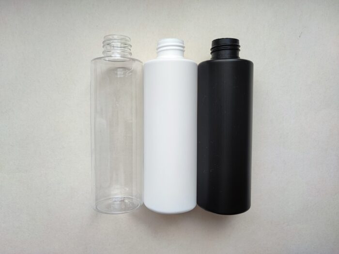 150 мл/24мм Поліетилен HDPE білий ЦИЛІНДР флакон з чорним розпилювачем, спреєм 24/410 - Зображення 5