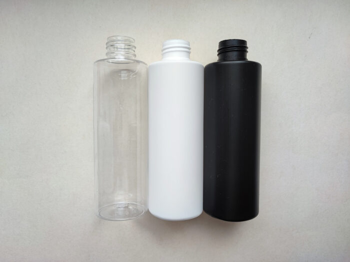 150 мл/24мм Поліетилен HDPE чорний ЦИЛІНДР флакон з чорним розпилювачем, спреєм 24/410 - Зображення 5