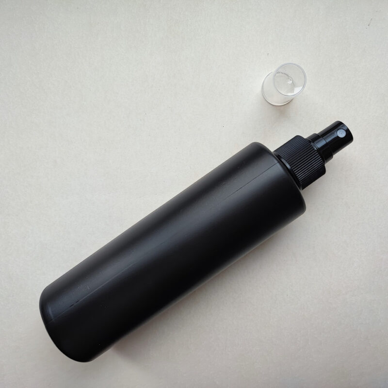 250 мл/24мм Поліетилен HDPE чорний ЦИЛІНДР з чорним спреєм, розпилювачем 24/410