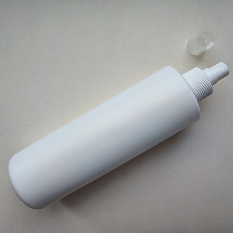 264шт. 500 мл/28мм Поліетилен HDPE білий ЦИЛІНДР з білим спреєм, розпилювачем 28/410 тара, ємність, баночка