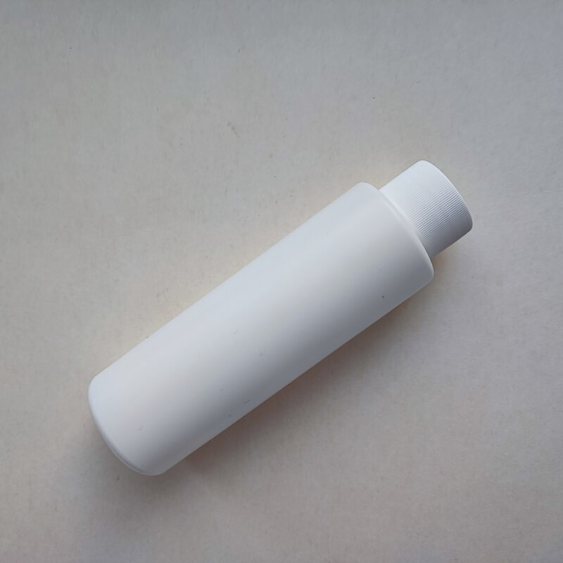 100 мл/24мм ЦИЛІНДР білий HDPE флакон з пластиковою білою кришкою 24/410