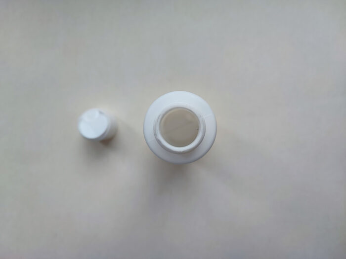 100 мл/24 мм Циліндр білий HDPE флакон з кришкою білою диск-топ 24/410 - Зображення 6