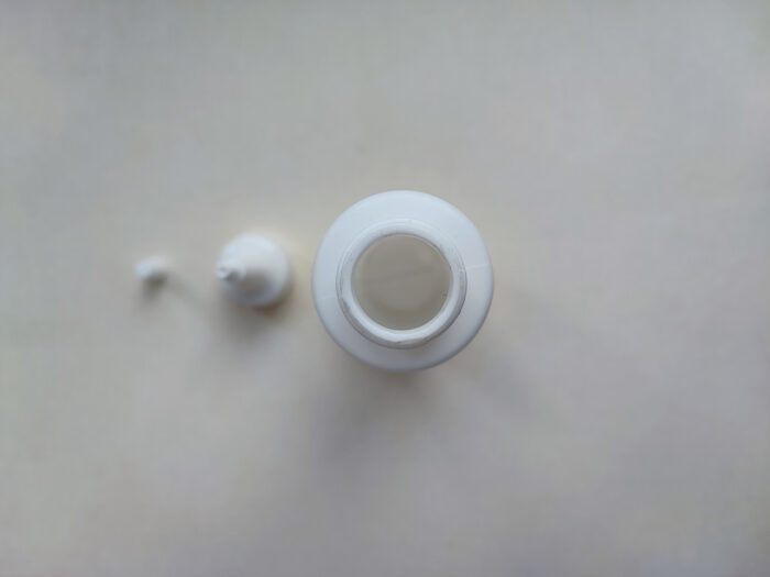 100 мл/24 мм Циліндр білий HDPE флакон з білим довгим носиком 24/410 - Зображення 7