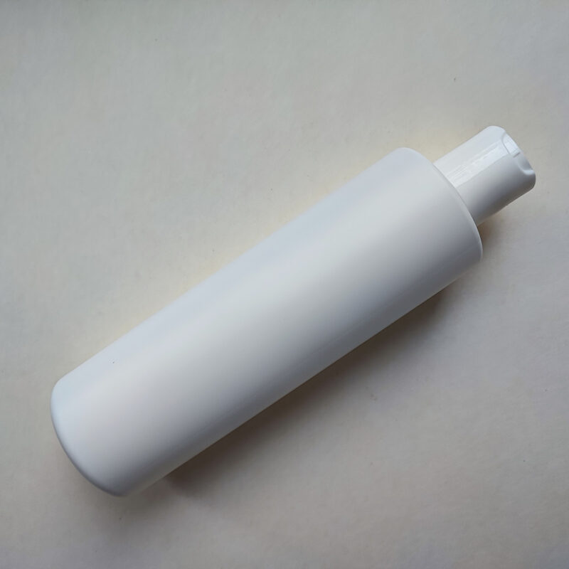 250 мл/24 мм Циліндр білий HDPE флакон з кришкою білою диск-топ 24/410