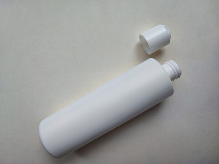 250 мл/24 мм Циліндр білий HDPE флакон з кришкою білою диск-топ 24/410 - Зображення 3